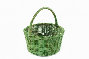 Wiklinowy koszyk na prezenty zielony